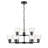 Swanson 28.5" 9-Light Chandelier - Matte Black-1355436868