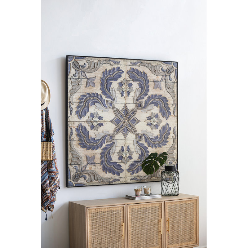 Wing Large Square Wall Art Panel for Living Room