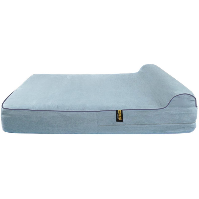 Jamari Orthopedic Cotton Pet Bed, Grey, 10cm H x 63cm W x 50cm D