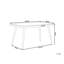 Harlem Rectangular Metal Outdoor Dining Table , 140cm cm W 140cm cm D