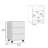 Filing Cabinet, Four Casters, Three Drawers, Top Surface, White