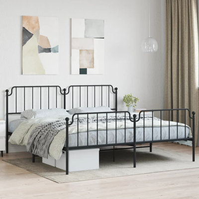 Chuan Metal Bed Frame, Sturdy Steel, No Mattress by Charlton Home