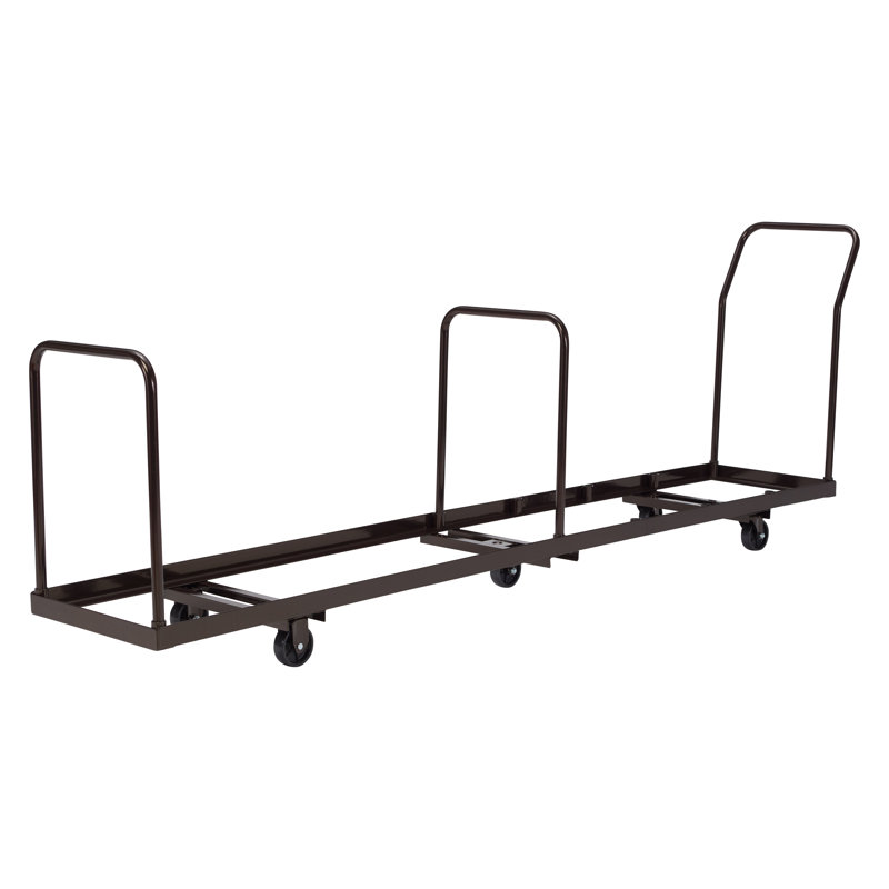 Steel Frame Brown 6-Wheel Flat Dolly