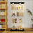 Tempered Glass Display Cabinet With Color-Changing Lights, Door Locks, And Adjustable Feet For Versatile Use In Any Room-654972718