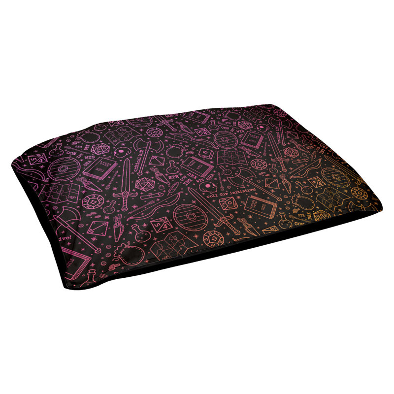 Coussin Byrge, Très grand (l 52 po x P 42 po x H 17 po), Rose / orange