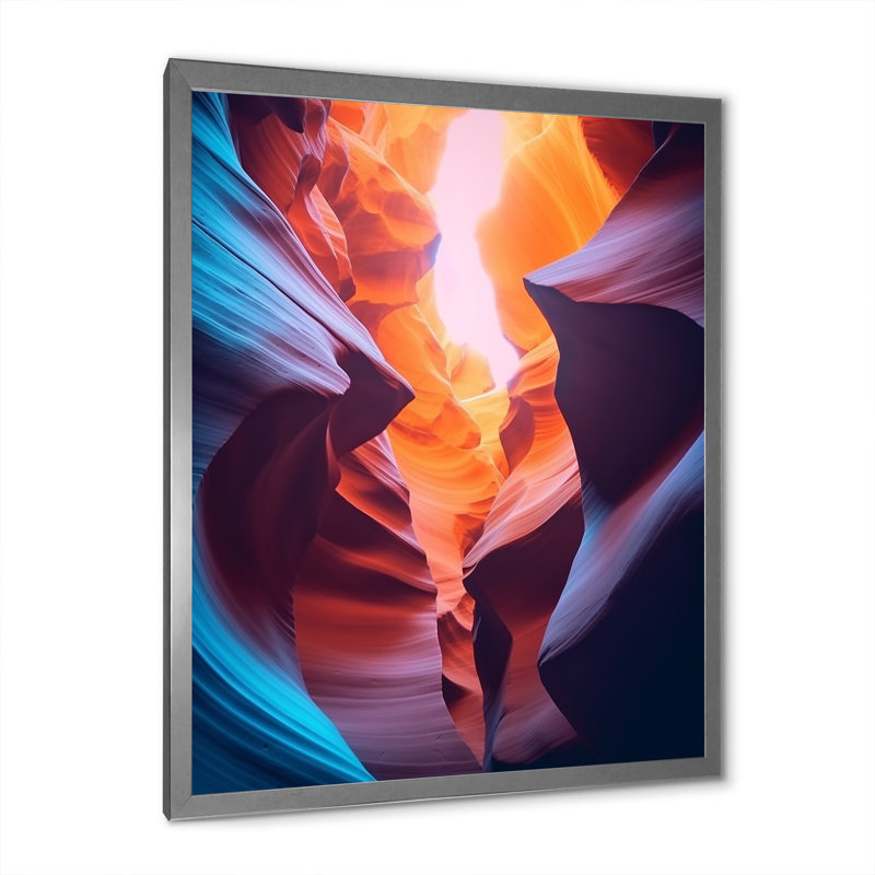 Canyon Antelope Harmony IV, H 44 po x l 34 po x P 1,5 po, Cadre photo argenté