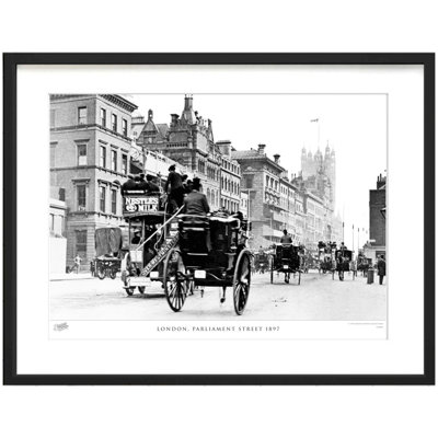 London, Parliament Street 1897 by Francis Frith - Single Picture Frame Print