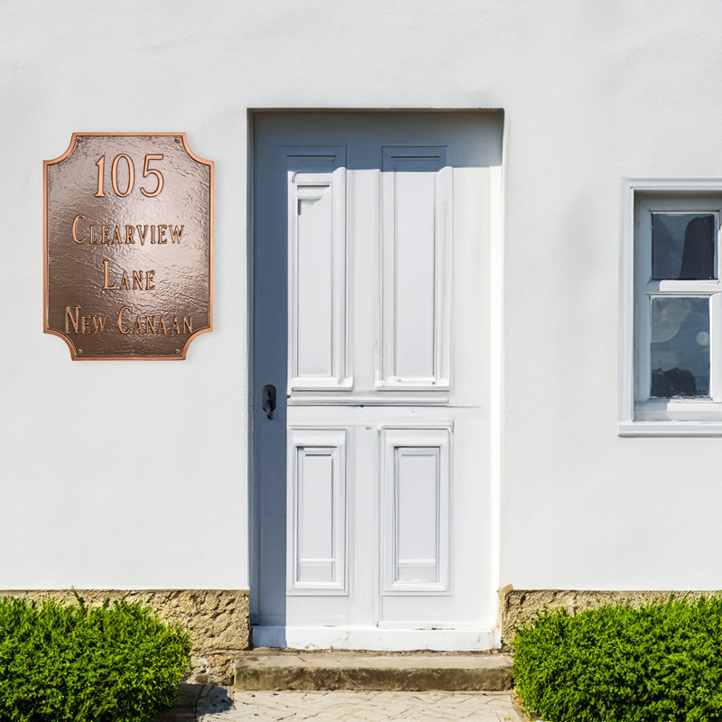 Waterford Novelty Wall Plaque, White/Black