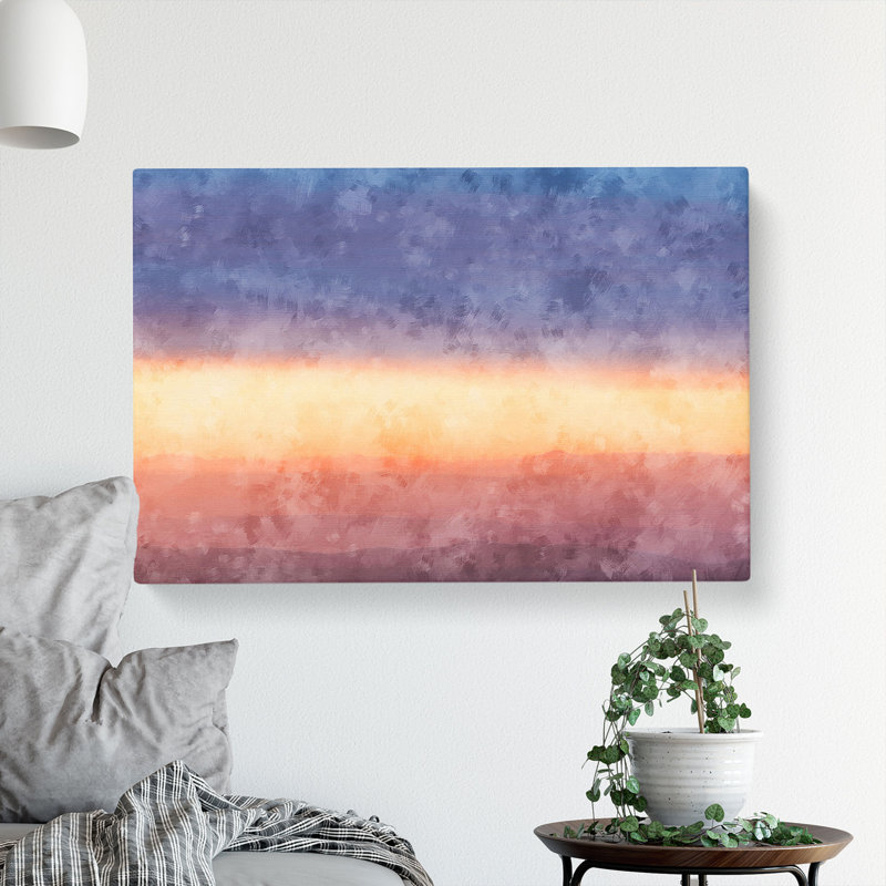 Cloud Stripes Painting - Wrapped Canvas, 50cm H x 76cm W x 3cm D