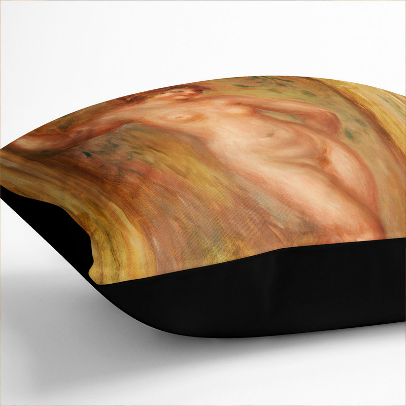 Square Cushion, Black, 40cm H x 40cm W x 15cm D