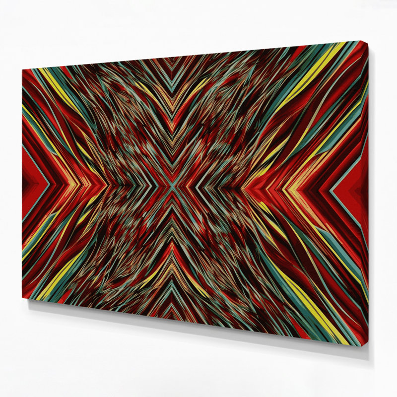 Op Art 32 Brown Canvas Wall Art, 20" H x 30" W