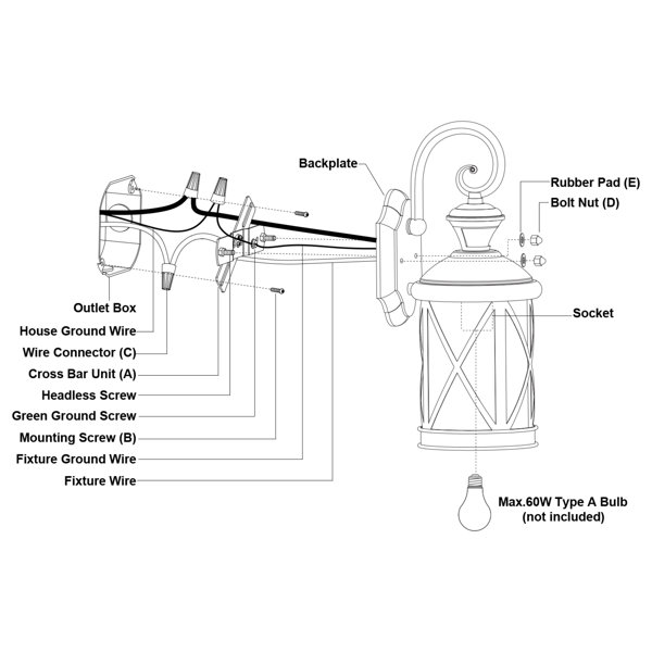 Lark Manor Drishya Steel Wall Light & Reviews | Wayfair