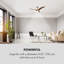 132cm Ceiling Fan with Light Kit