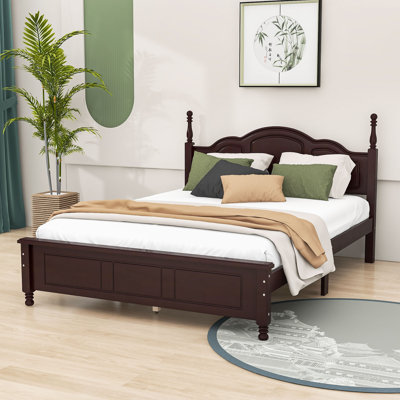 Brochan Wood Platform Bed with Headboard