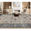 Sultanabad Hand-Knotted High-Quality Ivory and Blue Area Rug