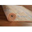 Tapis turc orange en laine noué à la main Oushak 2 x 3