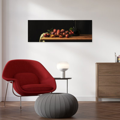 Dark Plum Harvest Classic Elegant Rustic Autumn Fruit Wall Art