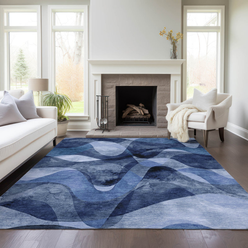 Tapis intérieur / extérieur Alfonzo avec envers antidérapant, Rectangle 8 pi x 10 pi