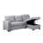 Upholstered Pull Out Sectional Sofa With Chaise-1053960615