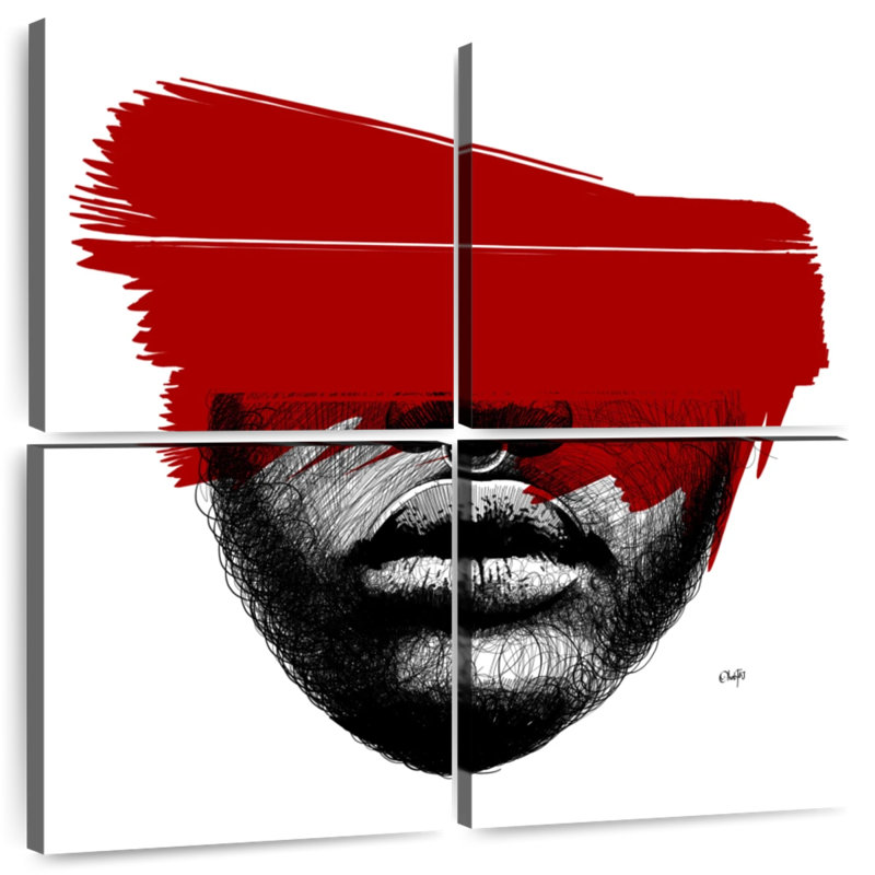 Leisha noir blanc rouge