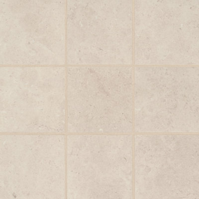 Thaddeus 4" X 4" Matte Porcelain Mosaic Tile In Almond