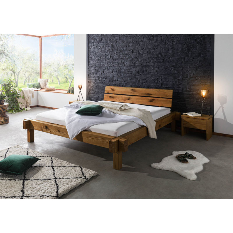 Jangali Solid Wood Bed, Tobacco, Super King (6')