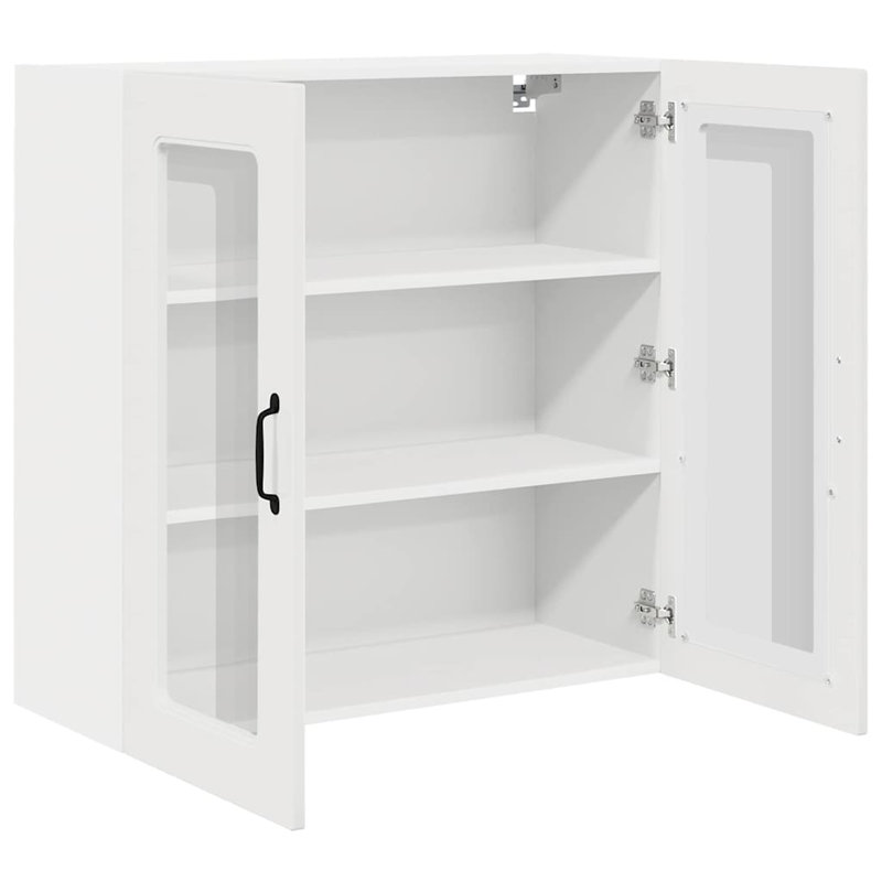 Vidaxl Kitchen Wall Cabinet Sonoma Oak 60 X 31 X 80 Cm Engineered Wood, High Gloss White, 80cm H x 80cm W x 31cm D