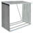 Outdoor Log Storage Log Holder with Roof Log Galvanized Steel 64.2"