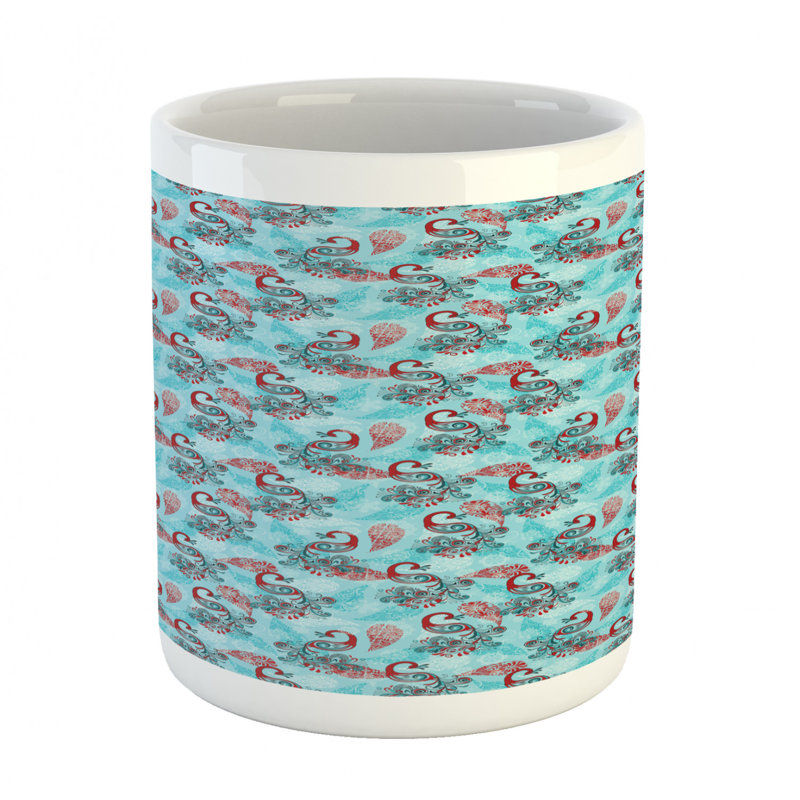 Grande tasse à café peacock