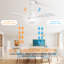 Ventilateur de plafond classique à 3 pales de 48 po avec télécommande et ensemble d'éclairage à DEL inclus-399074686-399074684