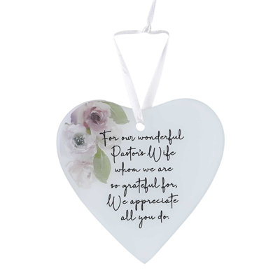 Ornement en verre «Wonderful Pastors Wife»
