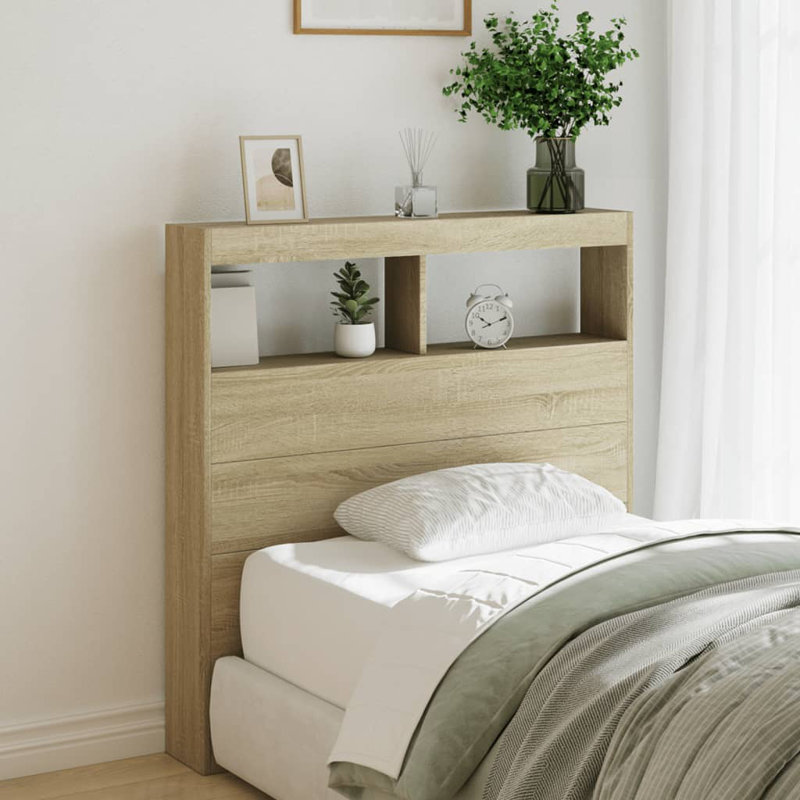 Cedria Headboard, Sonoma Oak,  100 x 17 x 102 Cm