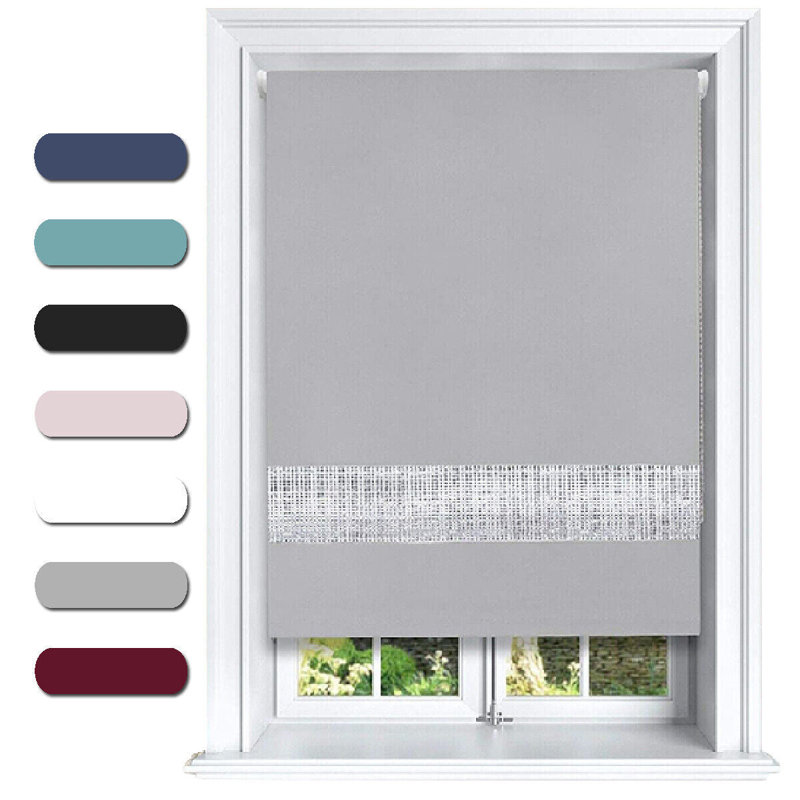 Roller Blind, 60cm W x 165cm L, Grey