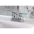 Kingston Brass Kaiser Two-Handle 3-Hole Deck Mount 4" Centerset Bathroom Faucet with Pop-Up Drain-95752648