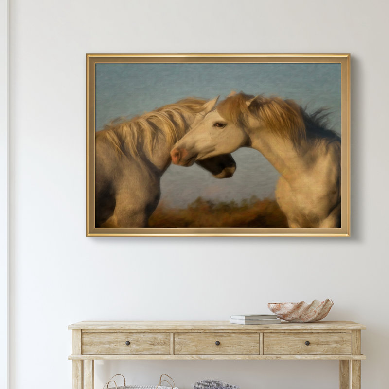 «French Affair», impression sur toile encadrée, Doré, H 22,5 po x l 30,5 po x P 1,5 po