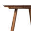 Table de salle à manger d'extérieur à plateau en bois d'acacia Contemporary