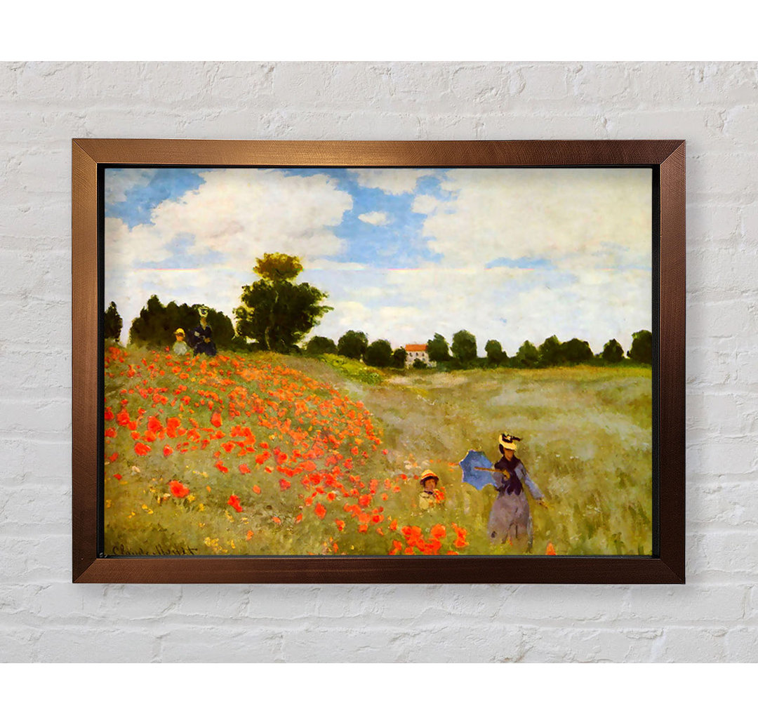 Mohnblumen von Claude Monet - Einzelne Bilderrahmen Kunstdrucke