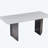 Julena Rectangular with Stainless Steel Base Dining Table-941113803