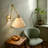 Coastal Adjustable Wall Sconce with Rattan Shades-1623641272