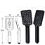 Paulsen Black Thermostatic Shower with Square Handset Riser Rail Kit Exposed Shower Set