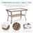 Bismarck 4 - Person Patio Conversation Set with Cushions