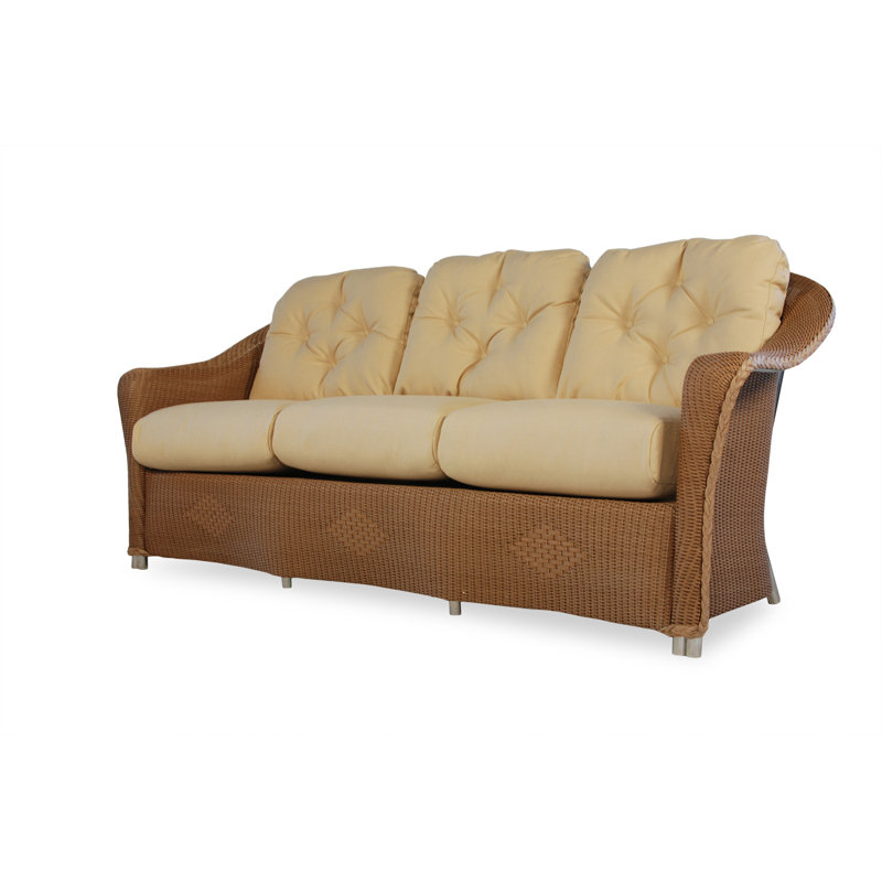 Reflections Outdoor 3 - Seat Patio Sofa, Ivory, Demo Stone