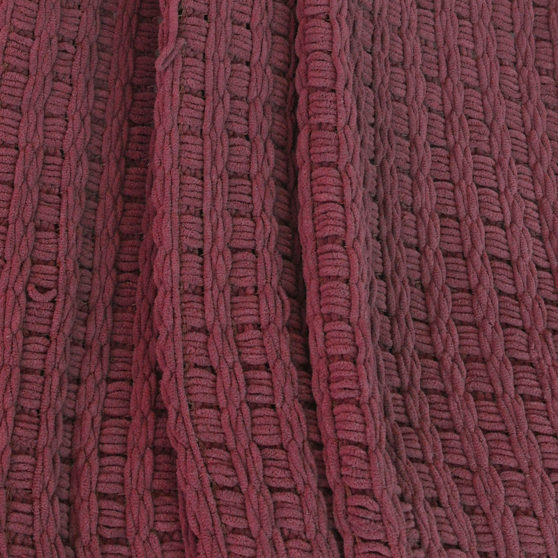 Throw Blanket, Burgundy, 152.4cm x 203.2cm