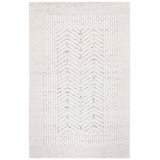 Manya Striped Handwoven Wool/Polyester Area Rug in White