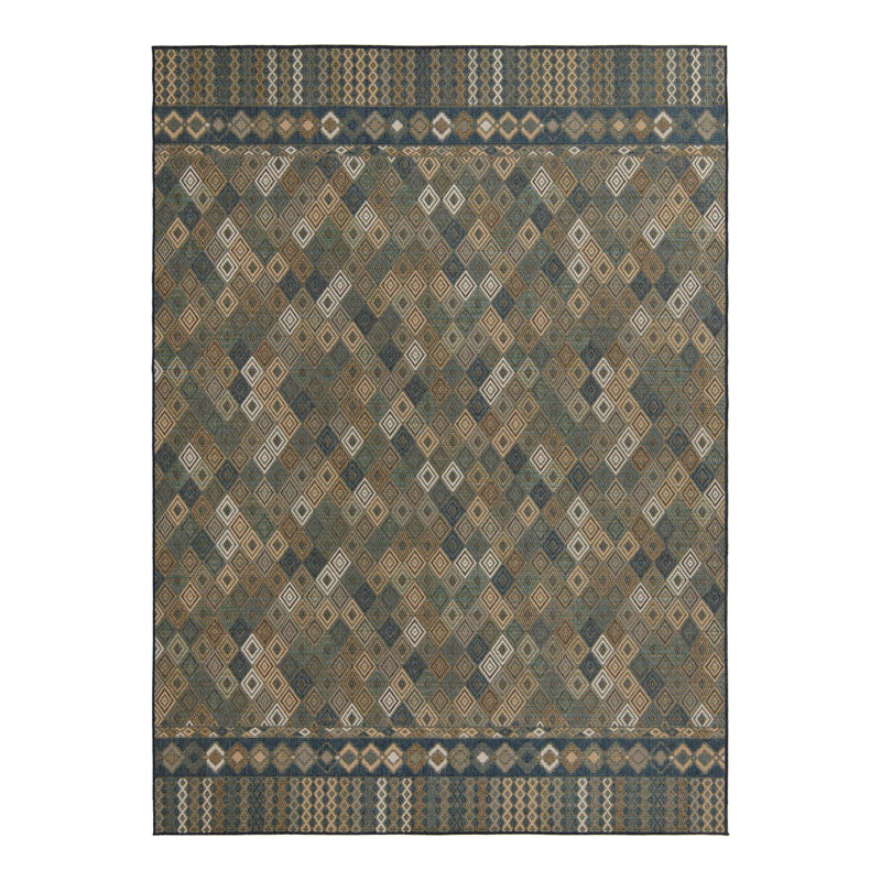 Jacole Offee Indoor/Outdoor Rug, Rectangle 9' x 12'