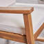 Chaise berçante d'extérieur en bois massif avec coussins Cherell-30689653