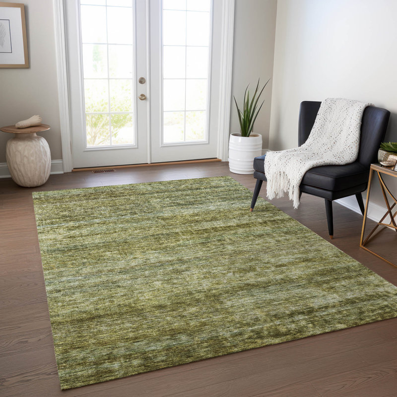 Tapis intérieur / extérieur vert Terrae , 5' x 7'6"