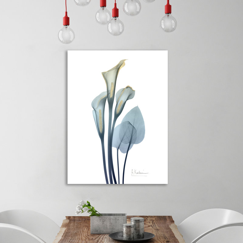 «Gold Splash Calla Lily 2», impression sur toile, H 20 po x l 15 po