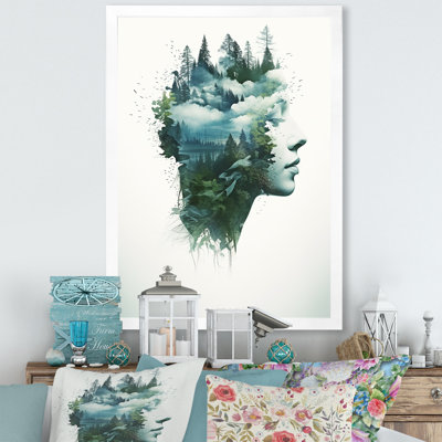 " Mindfulness Calming Double Exposure Portrait I "
