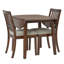 Ensembles de table de salle à manger en bois brun peu encombrants, extensibles et compacts pour une salle à manger moderne